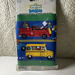 2 Sesame Street Wall Border‎ Accents Pre-Pasted Strippable - 5 Yards Each